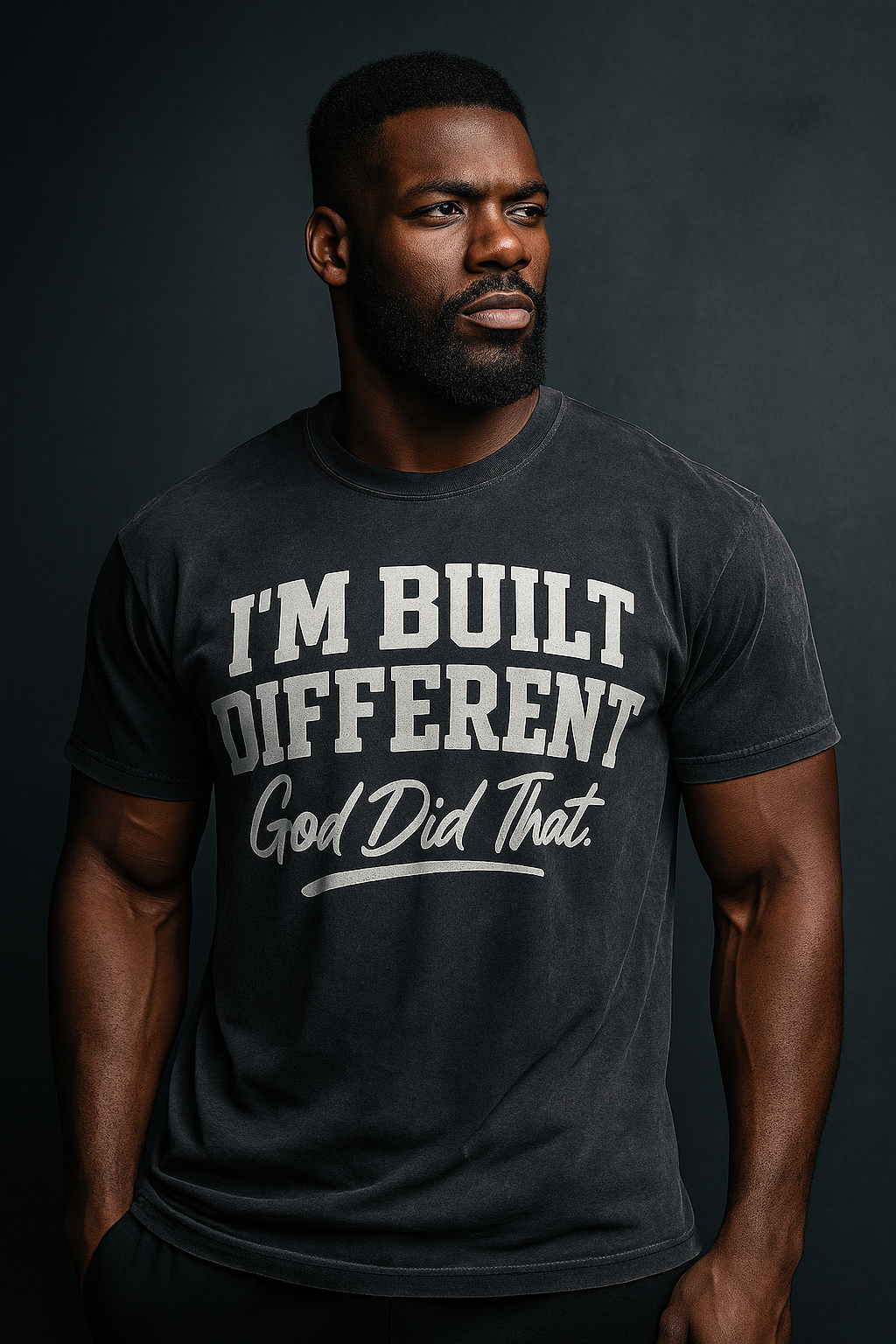 I’m Built Different – God Did That. Unisex T-Shirt